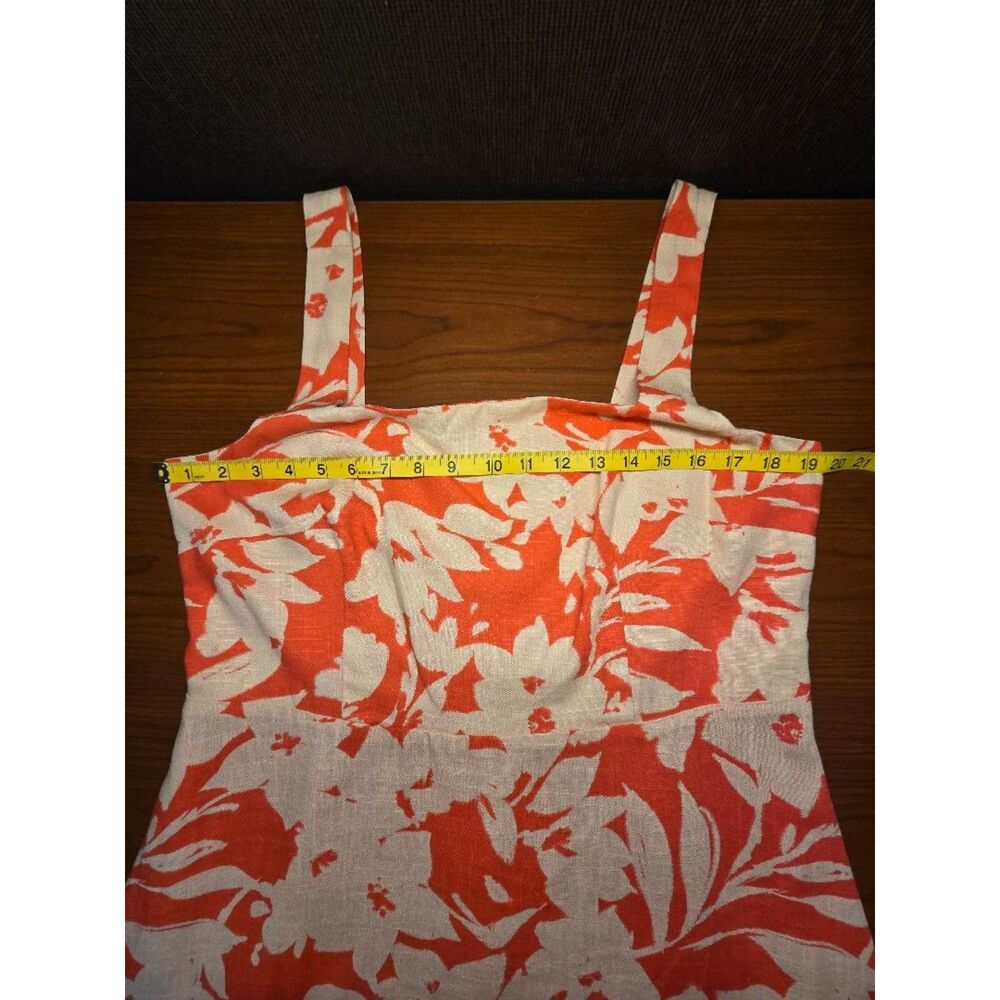 NWT Vince Camuto Cayenne Cream Floral Mini Dress Women’s Size L. - Picture 12 of 16